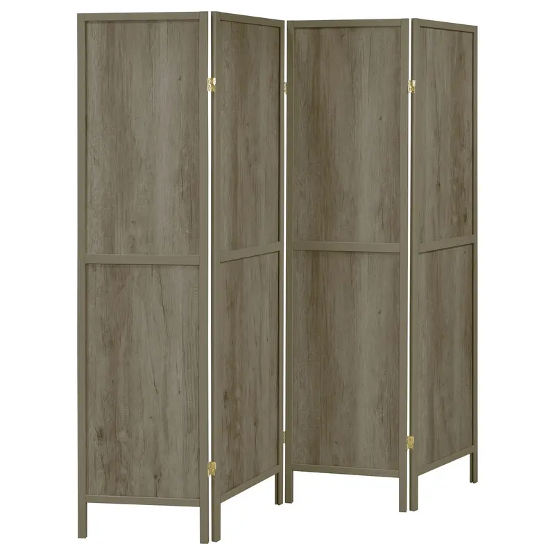 Four-Panel Folding Room Divider Screen 1