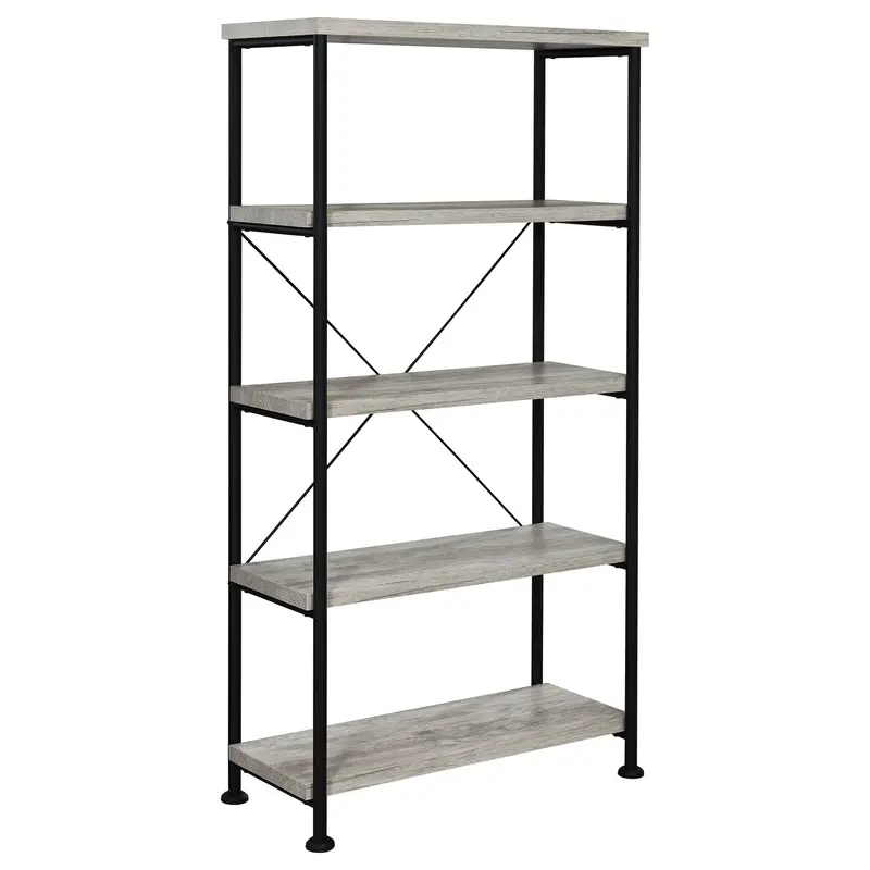 Four-Shelf Wooden Bookcase – Simple Open Shelving Unit 1