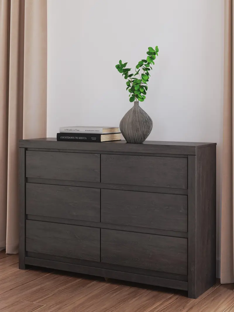 Fraluna Six-Drawer Dresser With Soft-Close Glides 1