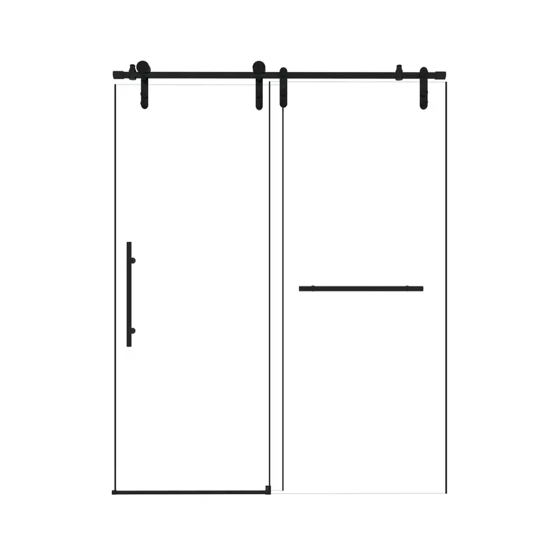Frameless Sliding Bathtub Enclosure With Minimalist Frame Design 5