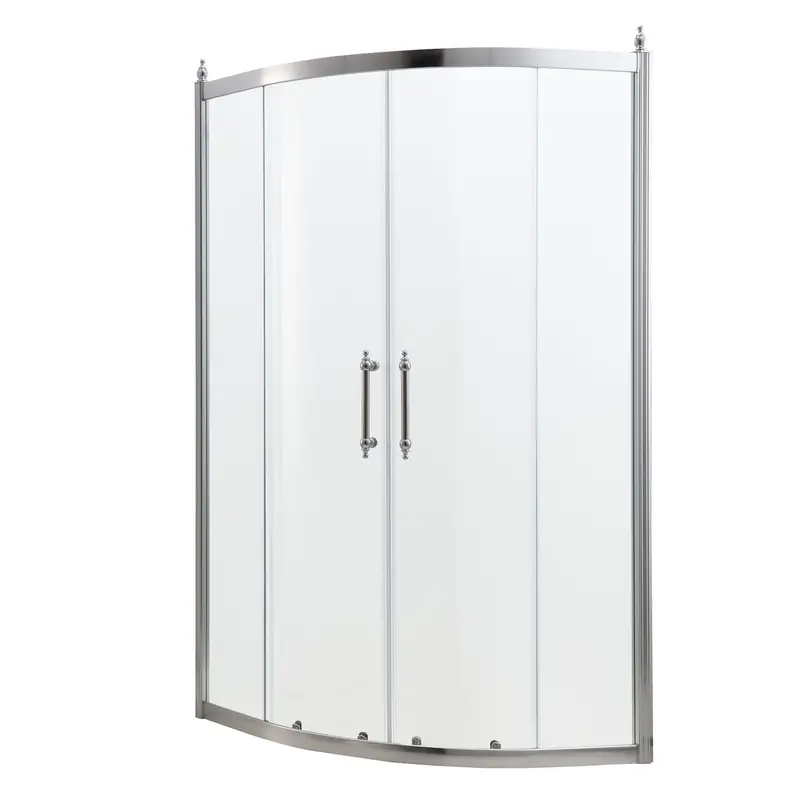 Frameless Tub-To-Shower Enclosure With Clear Tempered Glass 2