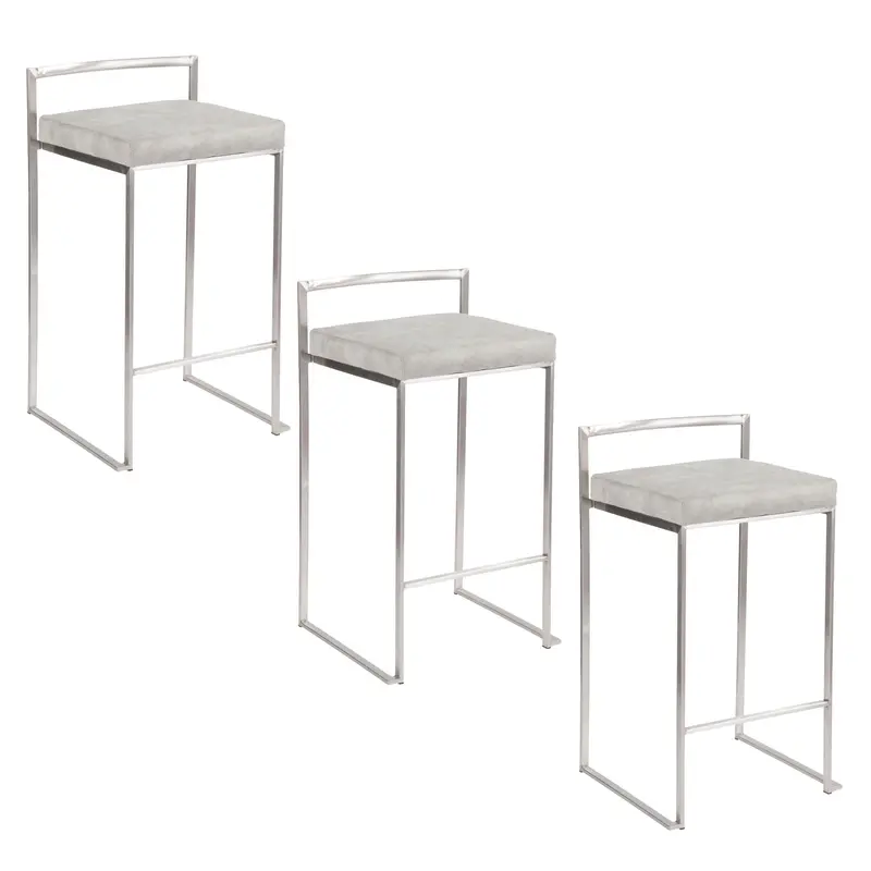 Fuji Stackable Contemporary Counter Stool With Refined Design 1