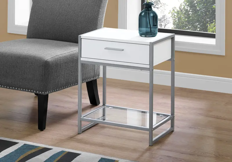 Functional Accent Side Table Featuring A Convenient Storage Drawer 1