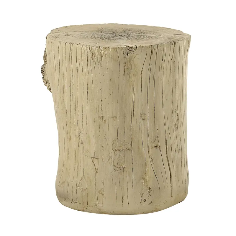Gene Fiber-Blend Concrete Accent Table In Brown 1