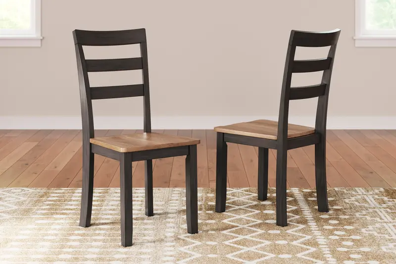 Gesthaven Upholstered Dining Side Chairs – 2-Pack, Ashley Express 1