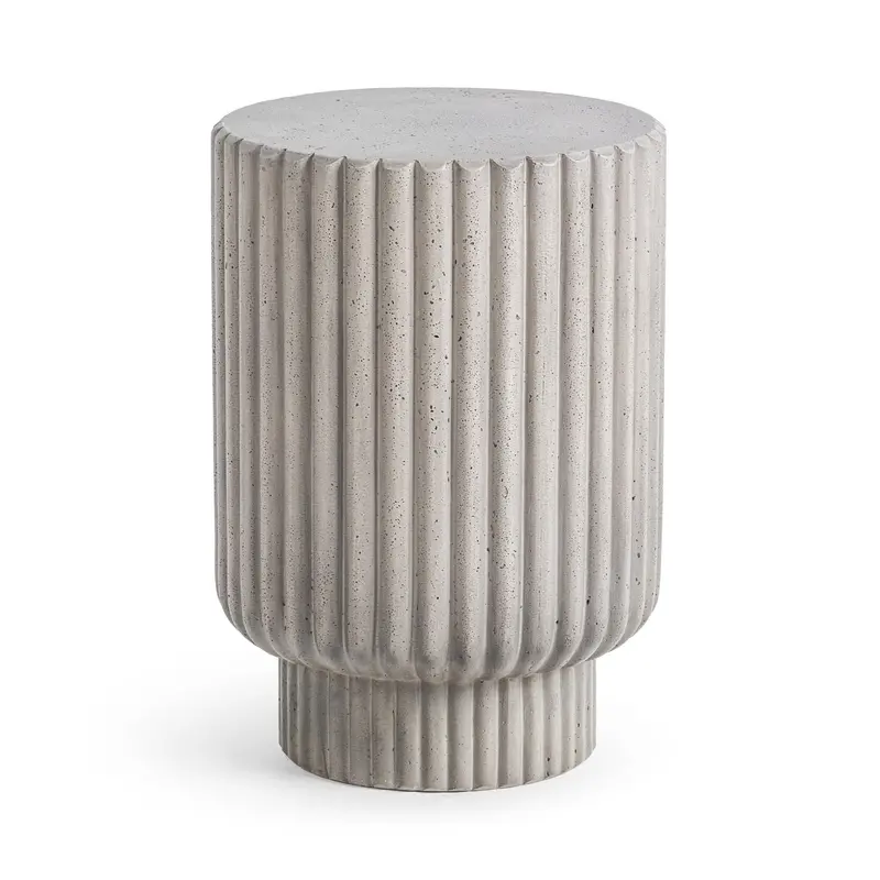Givens Light Gray Outdoor Accent Table 1