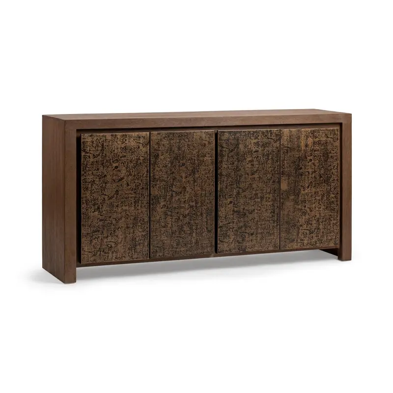 Glendale Toasted Chestnut 4-Door Buffet Cabinet 1