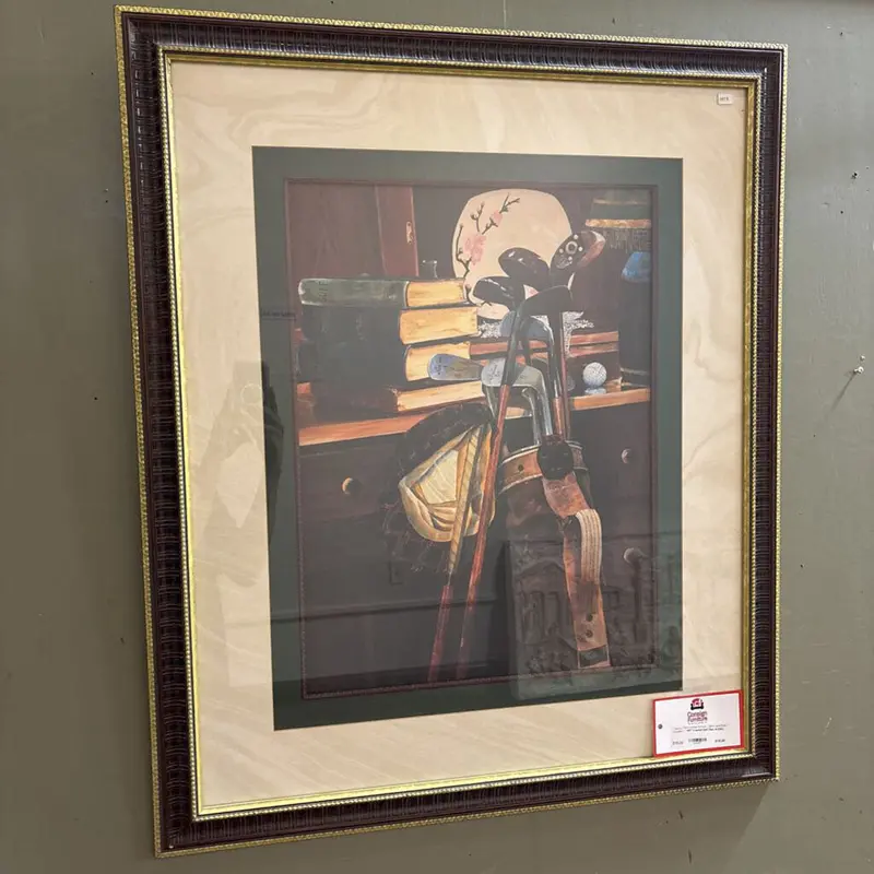 Golf-Themed Framed Sports Art 1