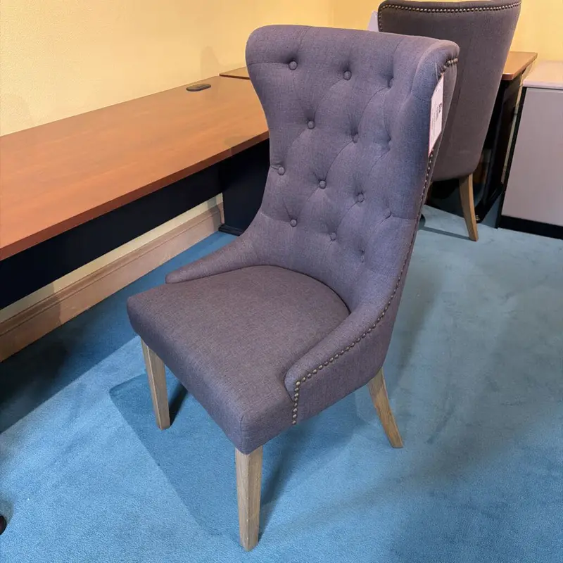 Grey Tufted Adjustable Desk Chair – Kl Series 1