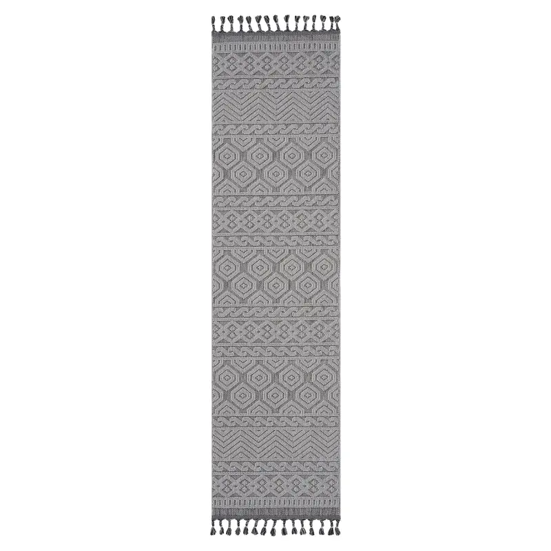 Guros Contemporary Geometric Indoor/Outdoor Rug 1