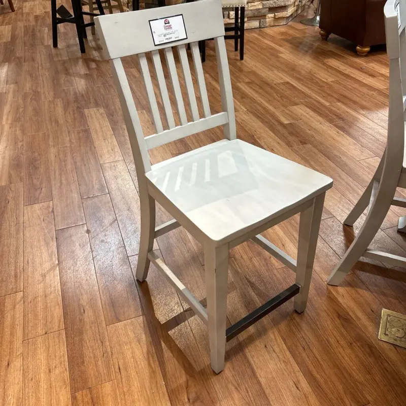 Hadley Counter-Height Stool In Brushed Metal Finish 1