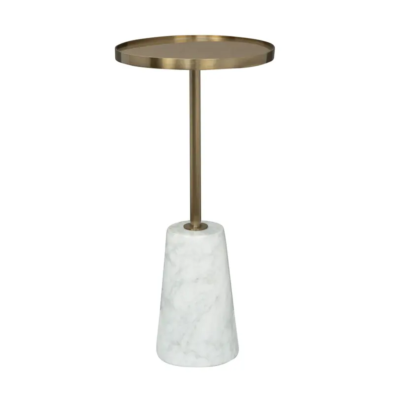 Hamilton Gold And White Accent Table 1