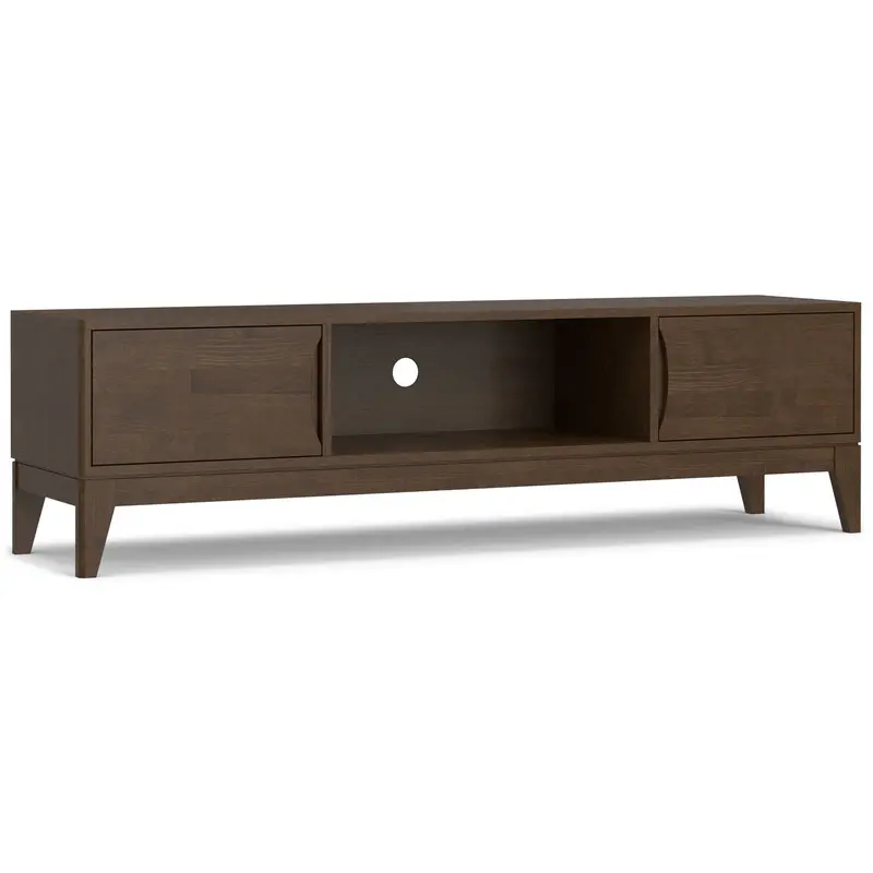 Harper Low-Profile Walnut Brown Tv Media Unit 1