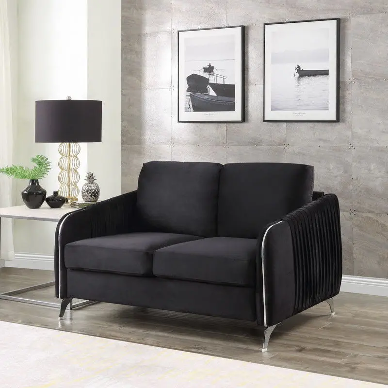 Hathaway Modern Loveseat Couch In Contemporary Style 1