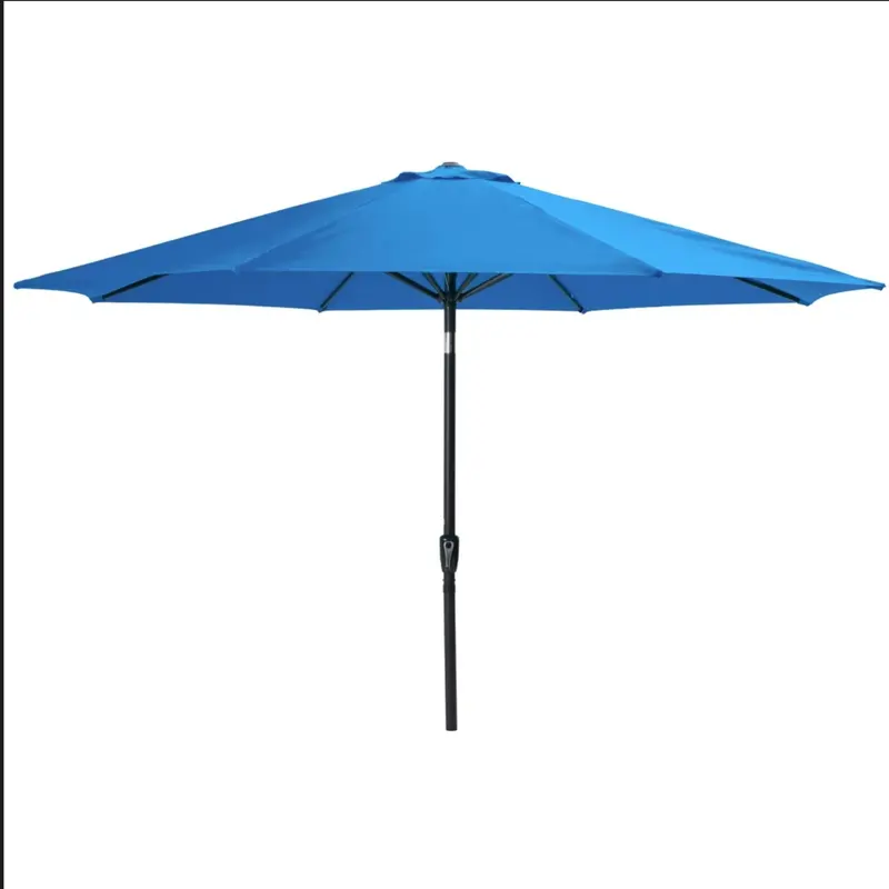Heavy-Duty Crank-Operated Patio Umbrella With Uv-Resistant Polyester Canopy 2
