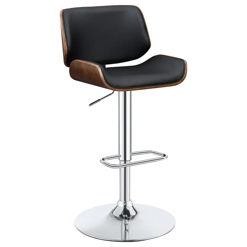Height-Adjustable Swivel Bar Stool – Durable Metal Base & Cushioned Seat 1