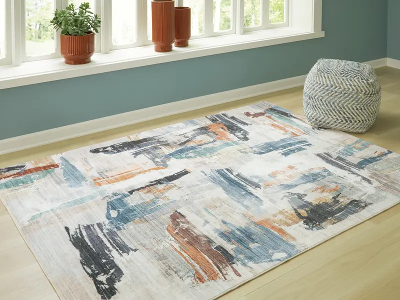Hessland Durable Washable Medium Rug – Ashley Express 1