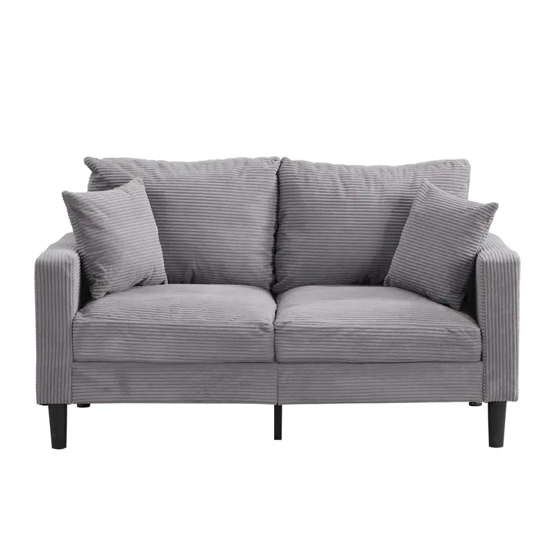 High-Density Foam Loveseat Sofa With Solid Wood Frame 1