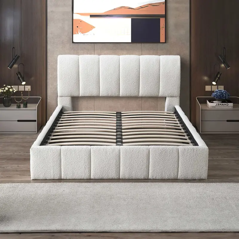Hilar Platform Bed With Elegant Silhouette 1