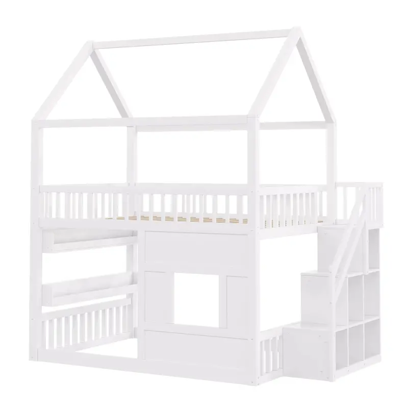 House-Shaped Bed With Integrated Led Shelf Lighting – Kids’ Or Teen Bedroom Accent 1