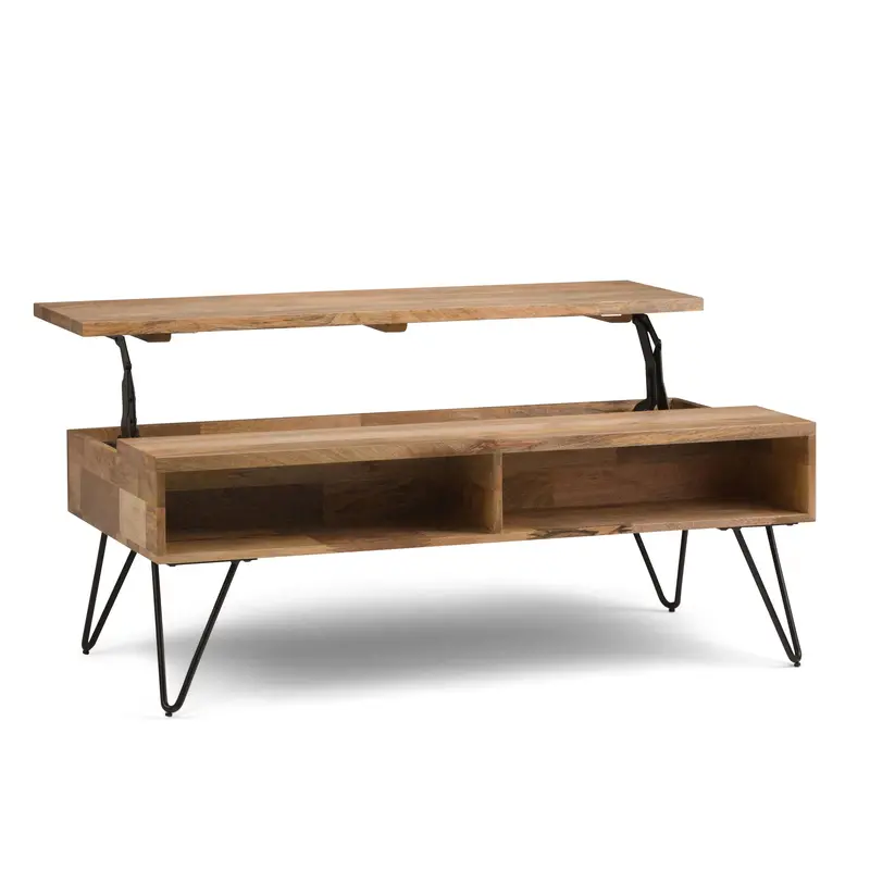 Hunter Lift-Top Coffee Table – Artisan-Crafted Living Room Centerpiece 8