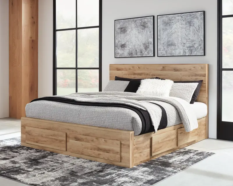 Hyanna Panel Storage Bed With Single Under-Bed Drawer 1