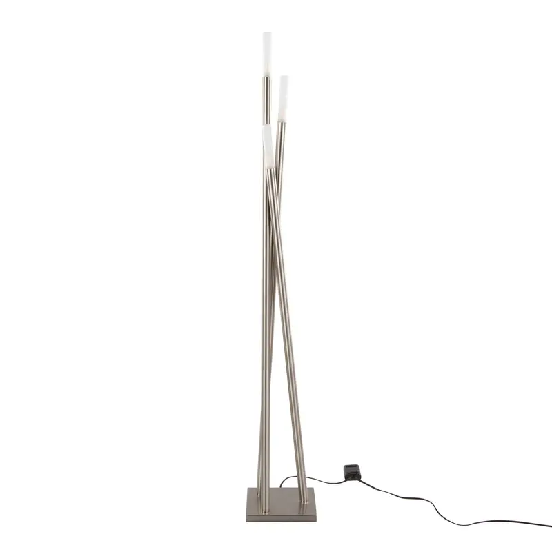 Icicle Nickel Floor Lamp – Clean Contemporary Profile 1