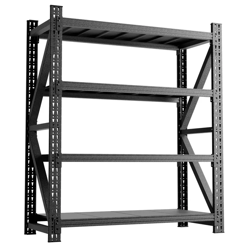 Industrial-Grade Four-Tier Garage Shelving Unit 1