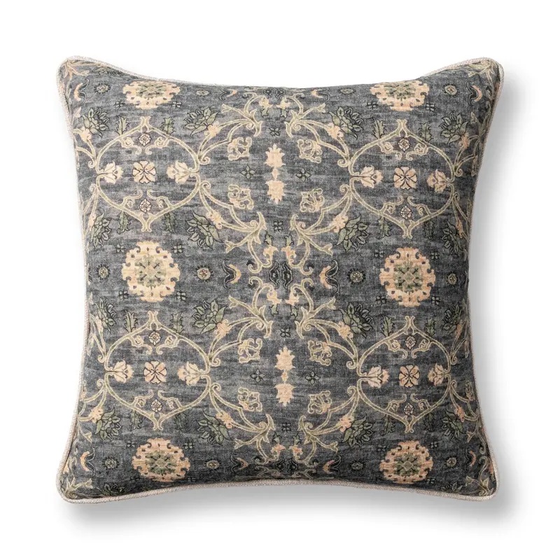 Ira Blue Sea Multicolor Accent Pillow – 22" X 22" 1