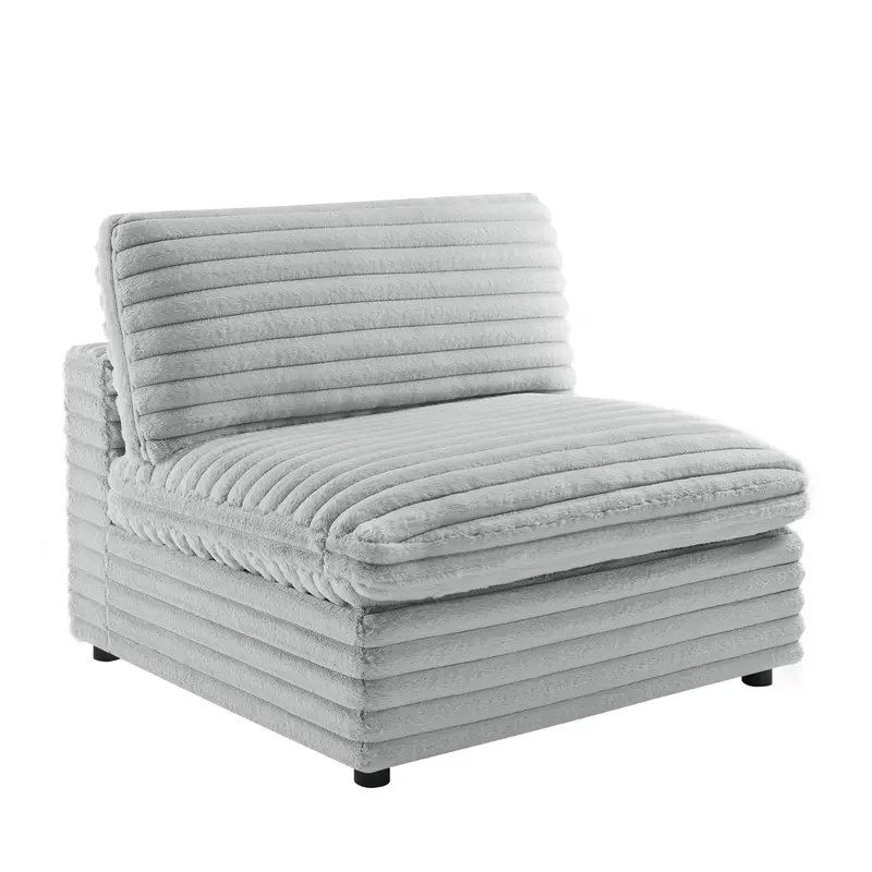 Jenny Armless Gray Slipper Chair 1