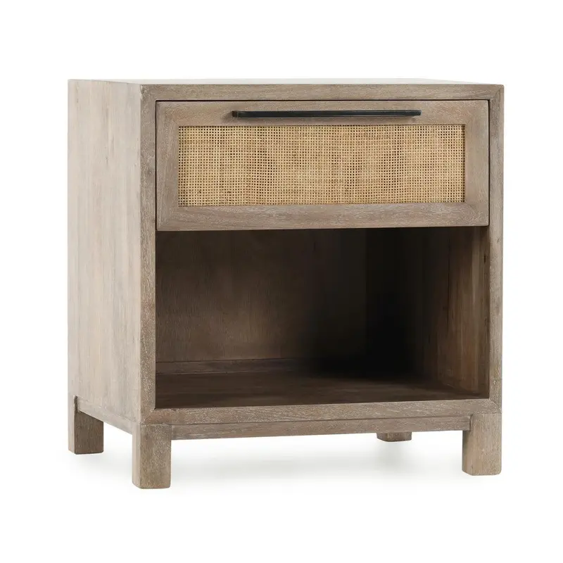 Jensen Single-Drawer Nightstand In Meadow Taupe Finish 1