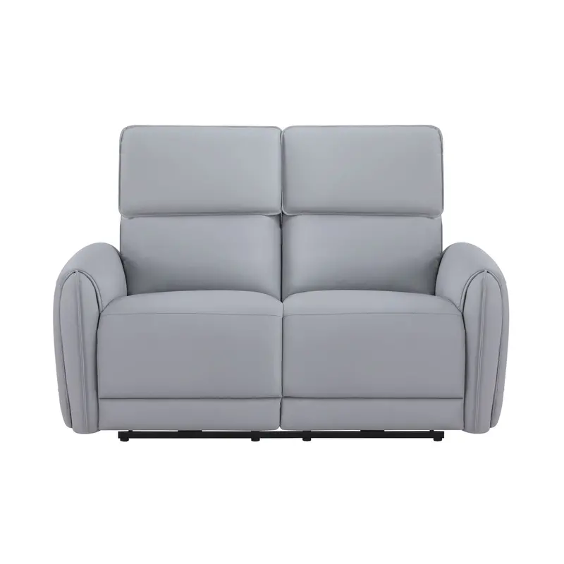 Jeromie Gray Power Motion Loveseat With Integrated Usb Charging 1