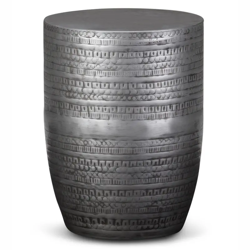Johnsen Large Industrial Metal Accent Table 4