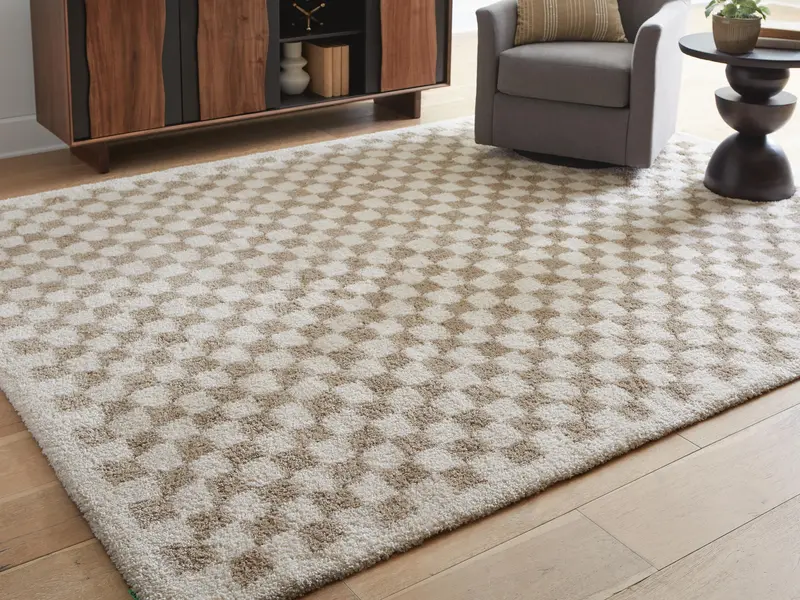 Karamen Textured Medium Area Rug – Ashley Express 1