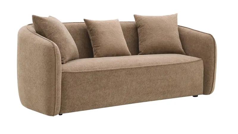 Keith 3-Seater Sofa Featuring Complementary Toss Pillows 1