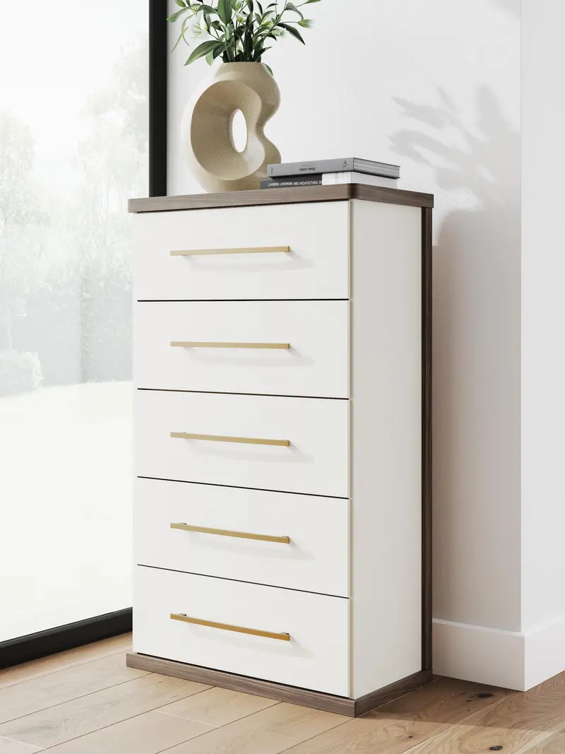 Kendanport Five-Drawer Chest – Compact Vertical Storage Solution 1