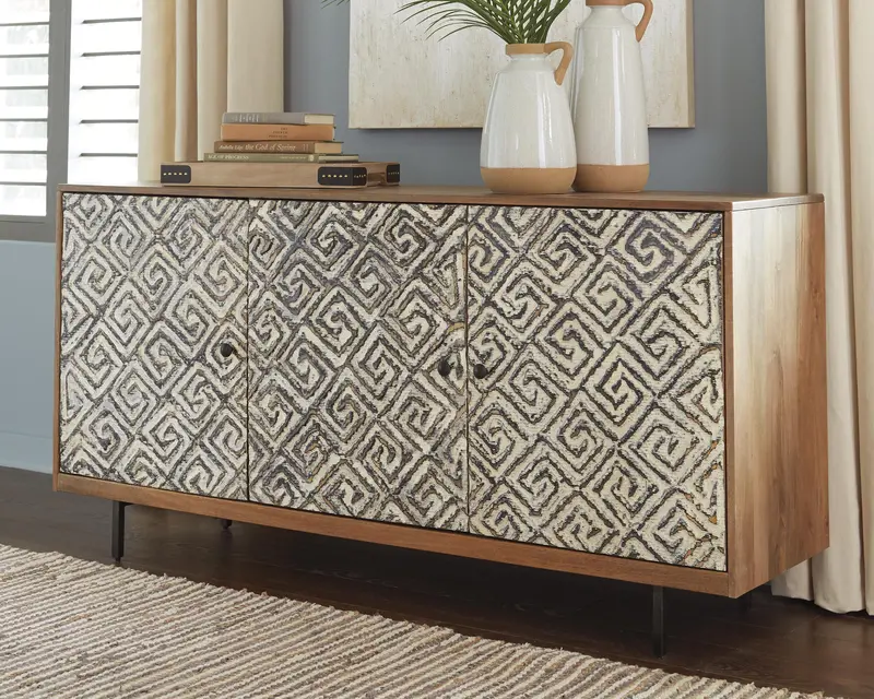 Kerrings Accent Cabinet With Glass Doors – Ashley Express 1