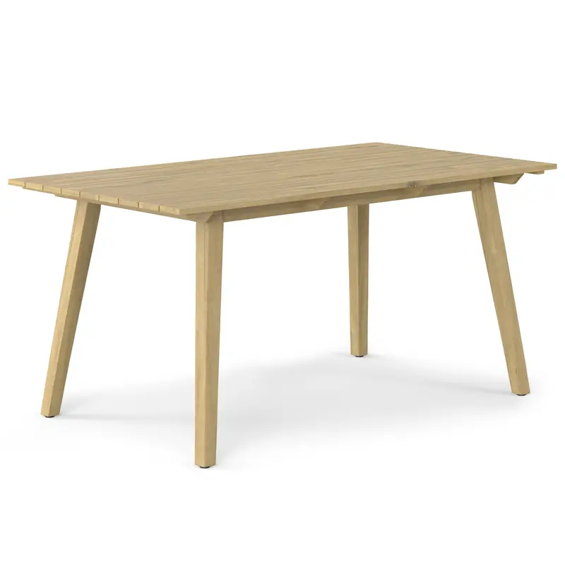 Kona Outdoor Dining Table – Natural Light Teak Finish 1