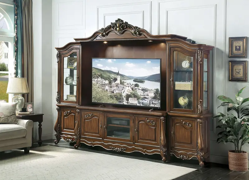 Latisha Antique Oak Entertainment Center 1