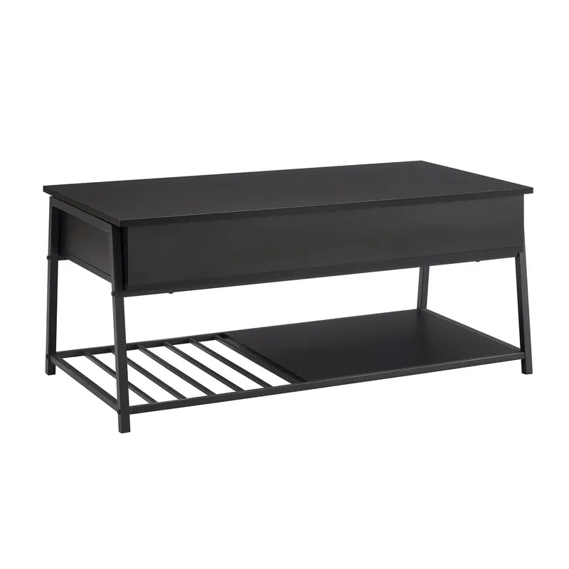 Lift-Top Coffee Table – Contemporary Rectangular Style With Hidden Storage 1