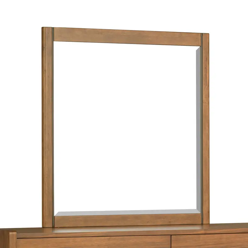 Lincoln Warm Walnut Wall Mirror – Framed Rectangular Mirror For Hallway Or Bedroom 1