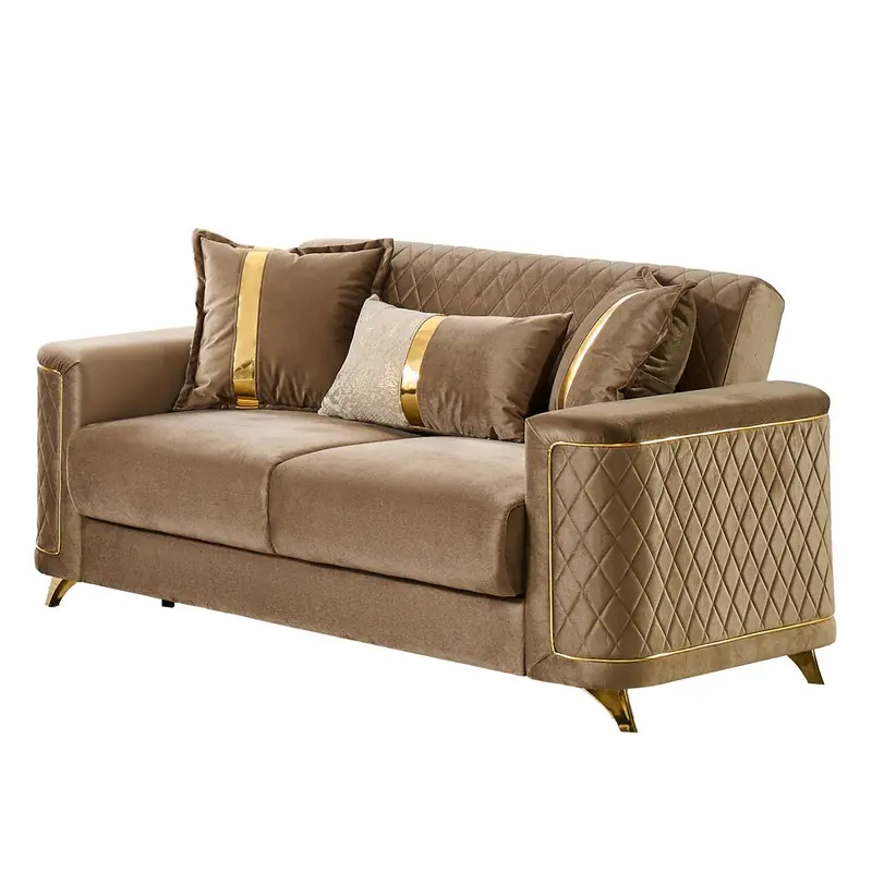 Lisa Streamlined Loveseat With Sleek Silhouette 2