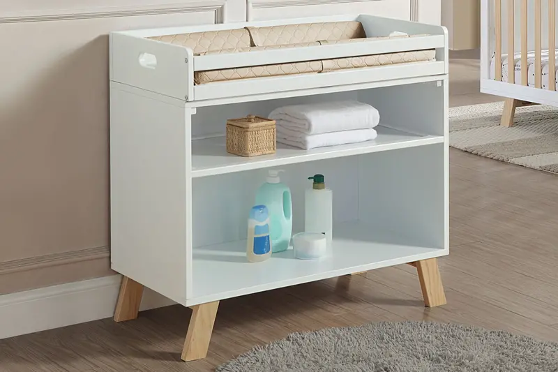 Livia Two-Tone Multi-Function Changing Table – Stylish, Space-Efficient Nursery Solution 2