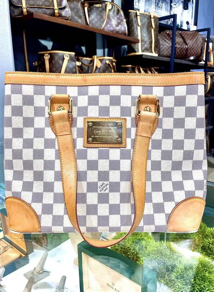 Louis Vuitton Hampstead Pm In Damier Azur Canvas 1