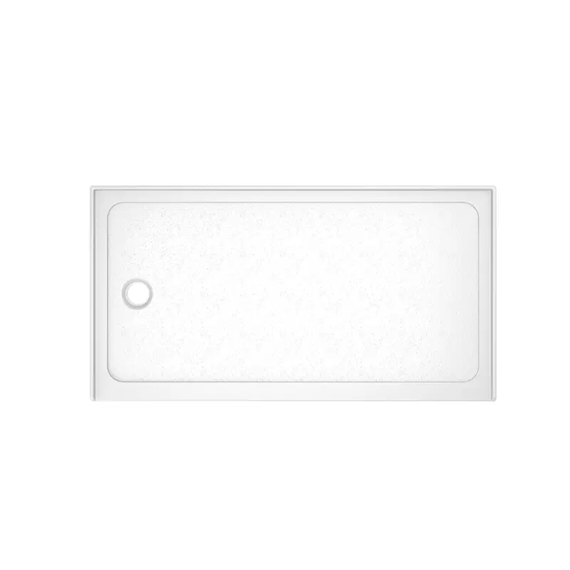 Low-Profile Shower Base Drain With Single-Threshold Design For Seamless Flooring 2