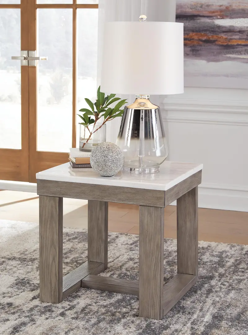 Loyaska Square End Table – Stylish Accent Piece 1