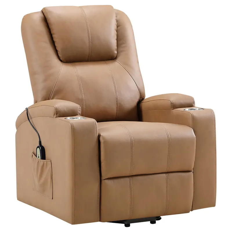 Macklin Power Lift Recliner With Heat Therapy And Dual Cup Holders 1