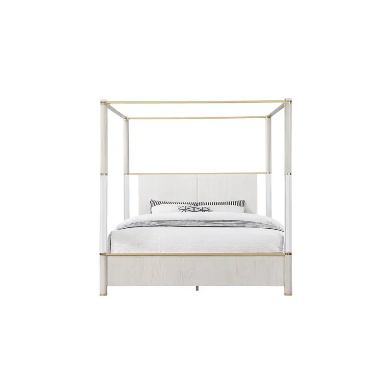 Malco Four-Poster Bed With Soft-Up Holstered Headboard 1
