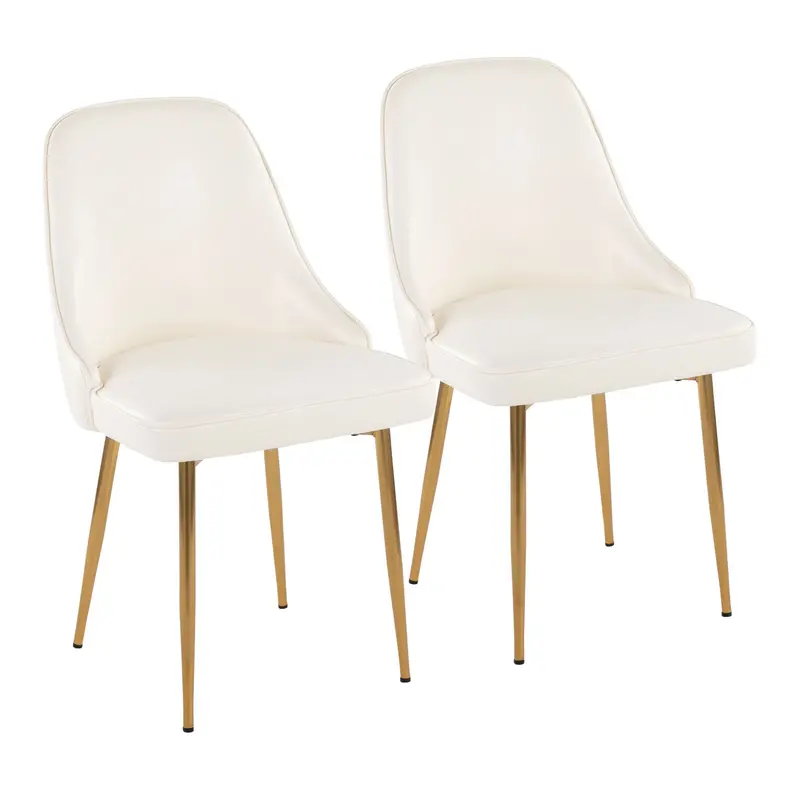 Marcel Glam Dining Chair Set – 2-Piece Luxe Contemporary Seating 3