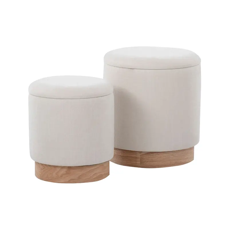 Marla Nesting Ottomans – Space-Saving Contemporary Set 1